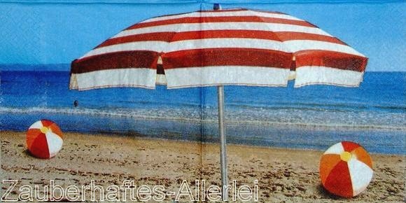 10289 Serviette Beach - Strand Sonnenschirm