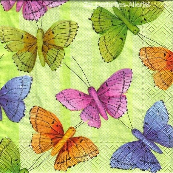 10411 Serviette Schmetterlinge (Flying Colors)