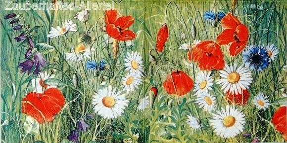 10439 Serviette Feld und Wiesenblumen (Flowers of the Fields)