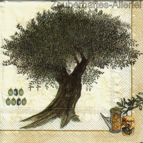 10514 Serviette Olive Tree -  Olivenbaum