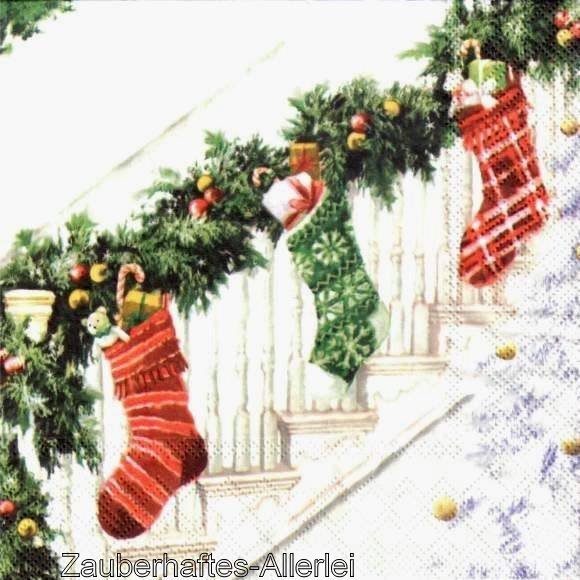 10659 Stockings - Treppe mit Strümpfen für Geschenke