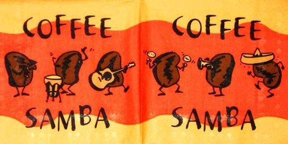 10678 Serviette Coffee Samba