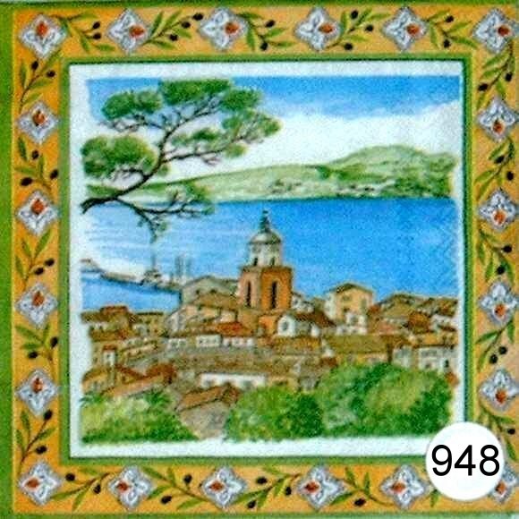 10948 Landschaft mit Kirche (Landscape)