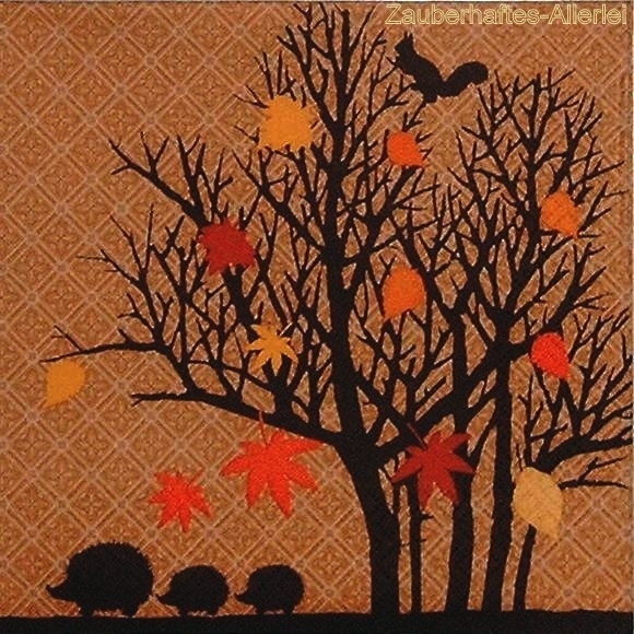 11050 Igel im Herbst (Falling Leaves)