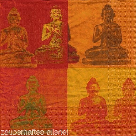 11409 Serviette Buddha Statuen (Harmony)
