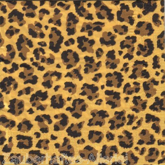 11484 Serviette Tierfell Leopard