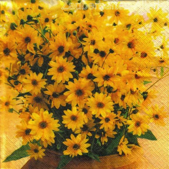 11757 Sonnenkörbchen - Korb mit gelben Blumen