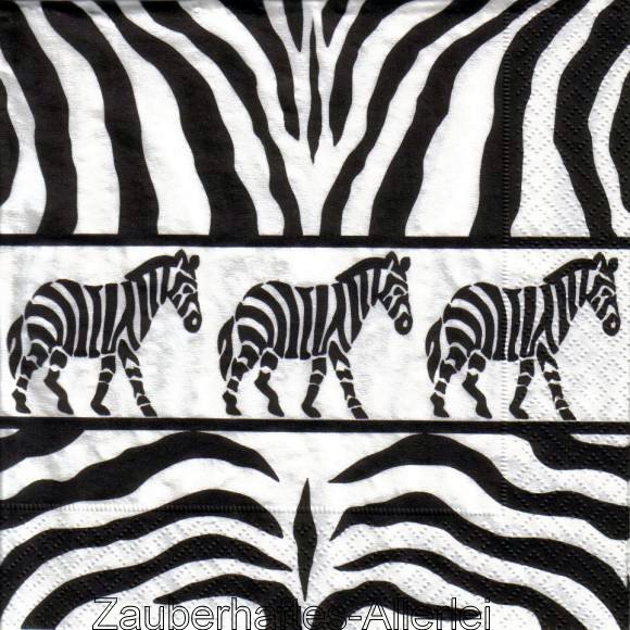 11795 Serviette Zebras