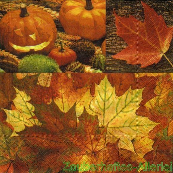 11805 Serviette Autumn is there - Bunte Herbstpracht