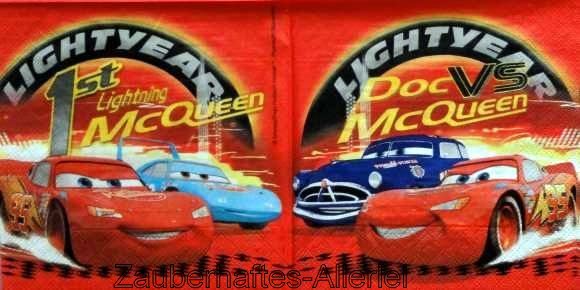 11821 Serviette Disney Cars - Lightning Mc Queen
