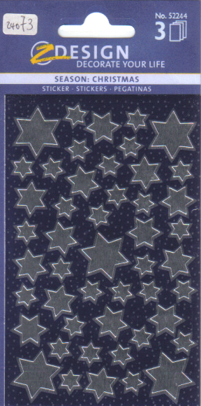 24073 Sticker Silberne Sterne 2