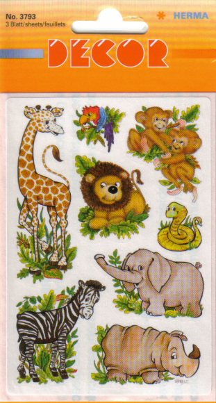 24086 Sticker Tiere aus Afrika
