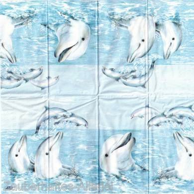 18148 Taschentuch Dolphins - Delfine