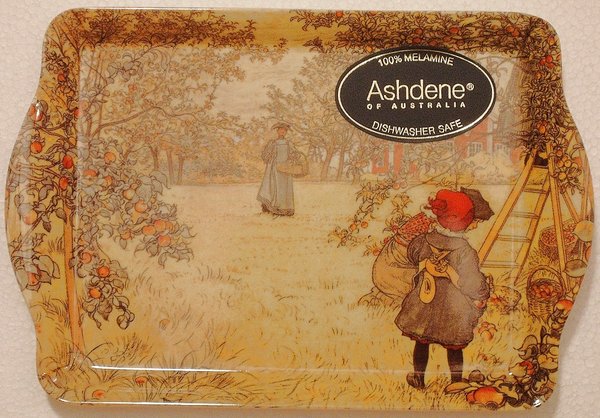 66015 Tablett (klein) Carl Larsson - Apple Harvest