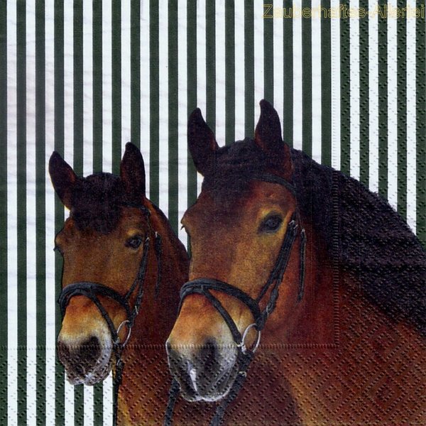10076 Serviette Friends - Pferde