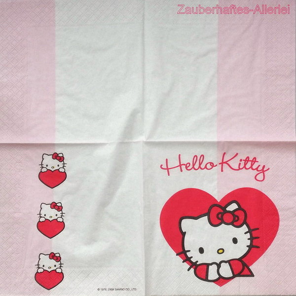 10109 Serviette Hello Kitty - Sweet Heart