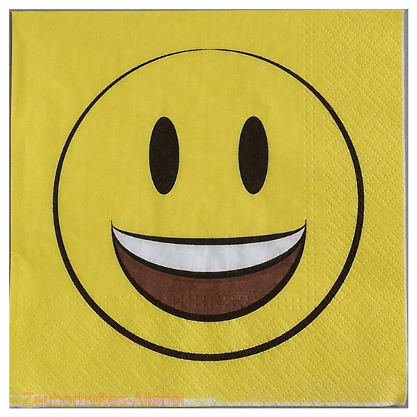 10388 Serviette Lachender Smiley - Emoji
